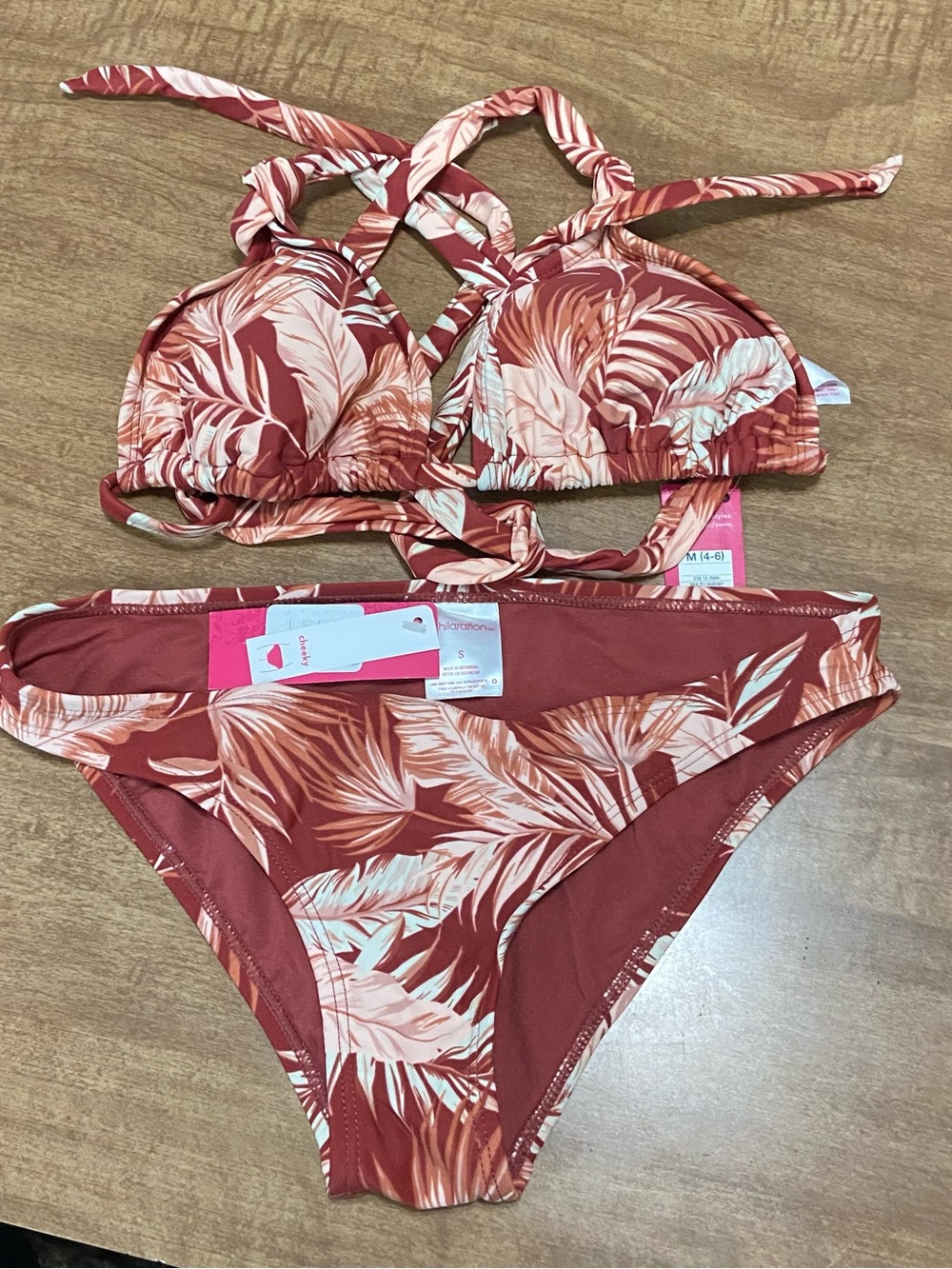 Xhilaration Women's Juniors' Triangle Bikini set S/M new